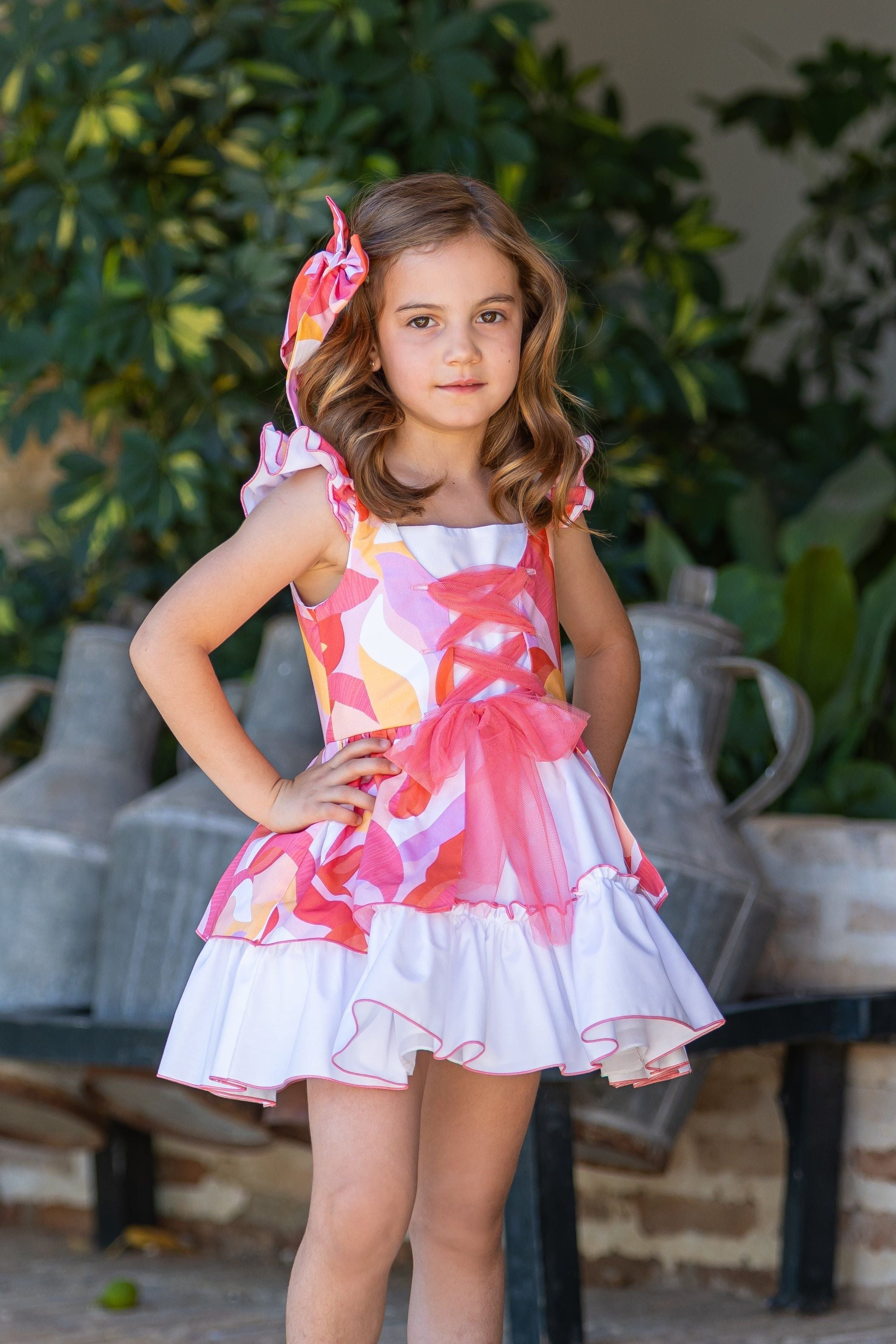 SS25 Babine Girls Pucci Tulle Dress - Dainty Delilah