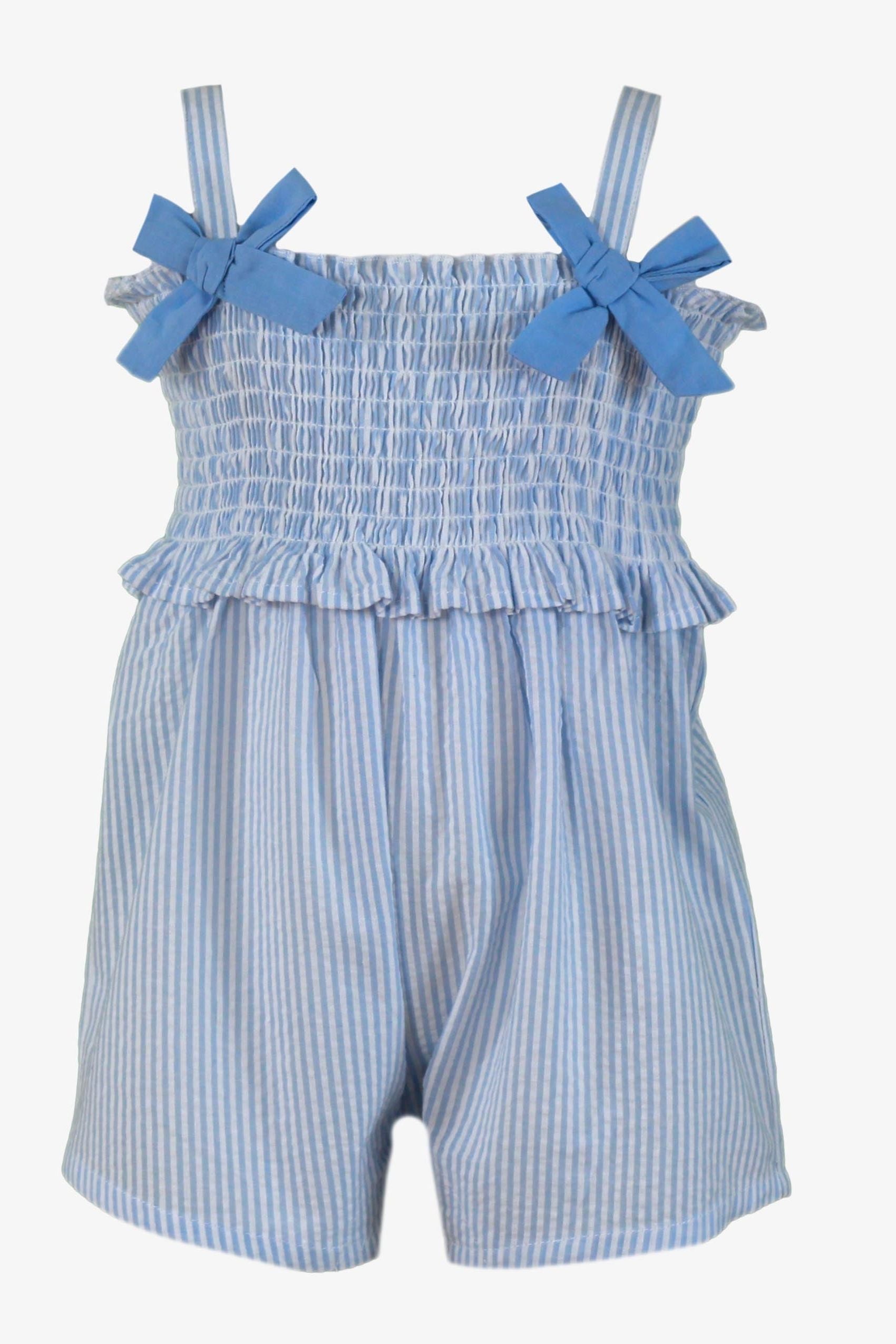 SS25 Baby Girls Miranda Candy Stripe Jumpsuit & Hat Dainty Delilah