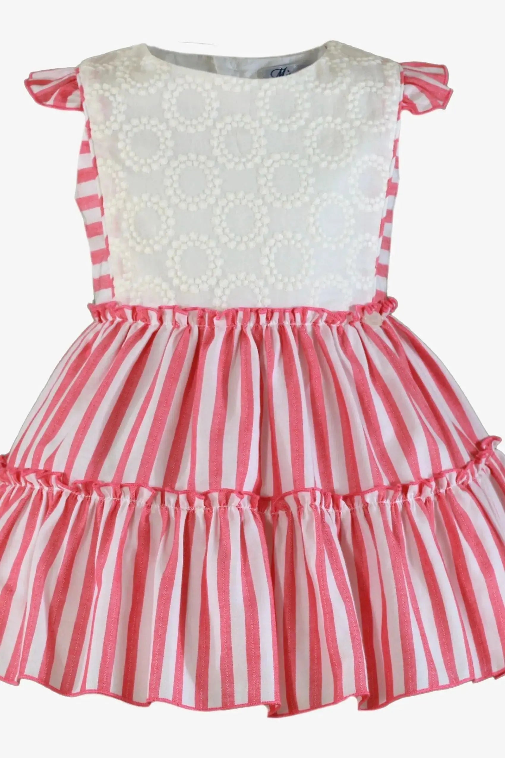 SS25 Girls Miranda Candy Stripe Summer Dress Dainty Delilah