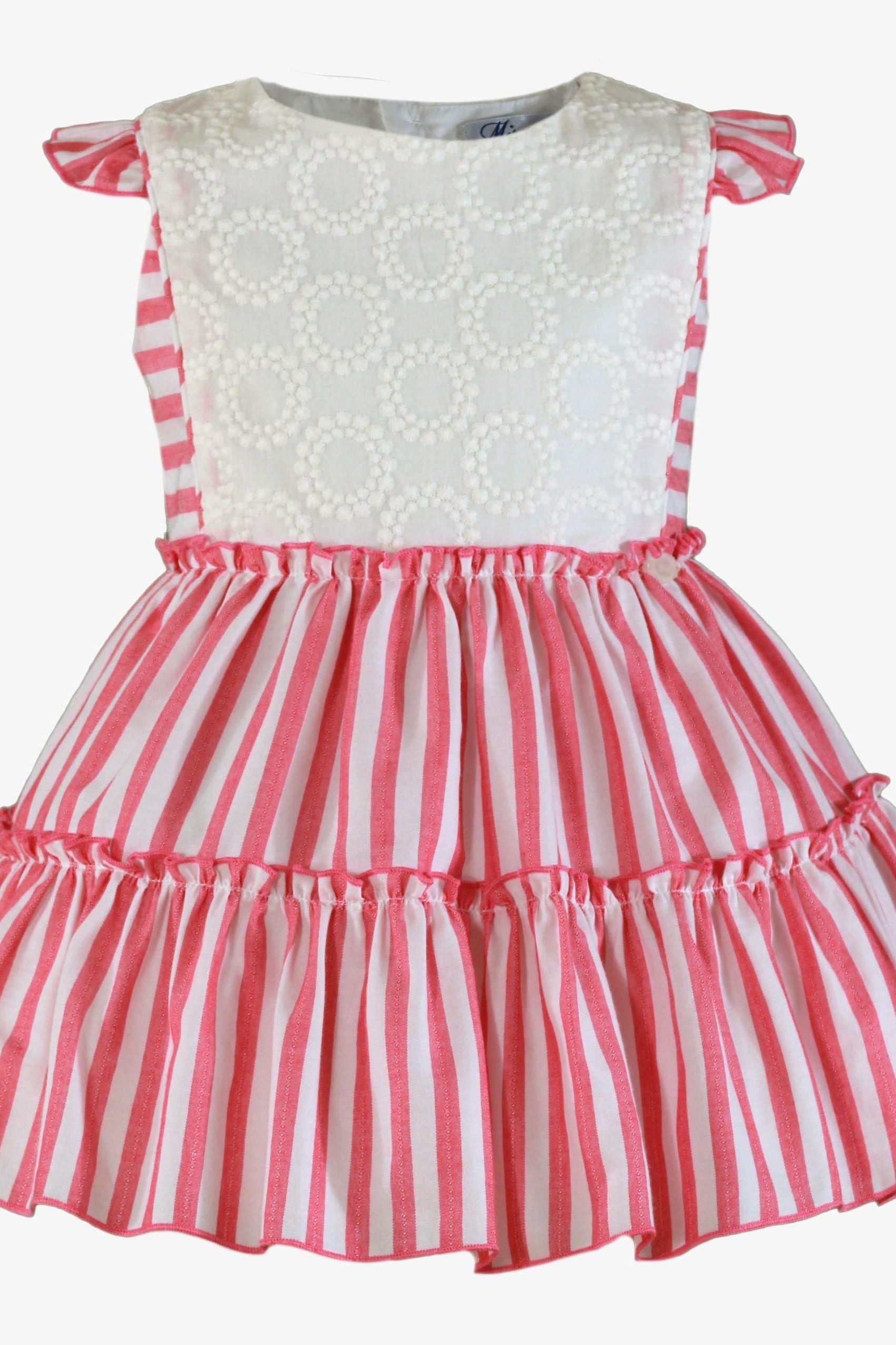 SS25 Girls Miranda Candy Stripe Summer Dress Dainty Delilah