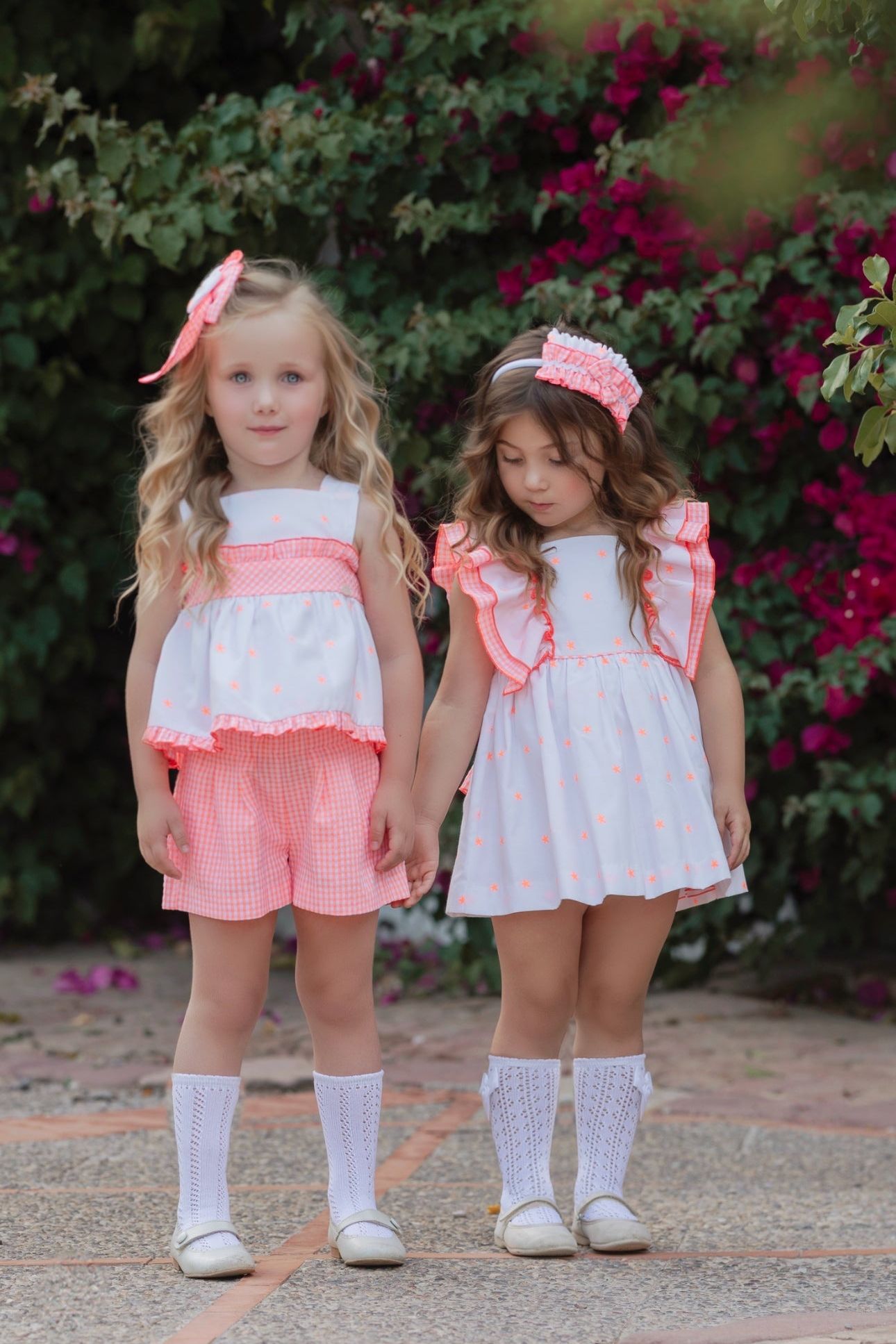 SS25 Girls Miranda Neon Stars Shirt Set Dainty Delilah