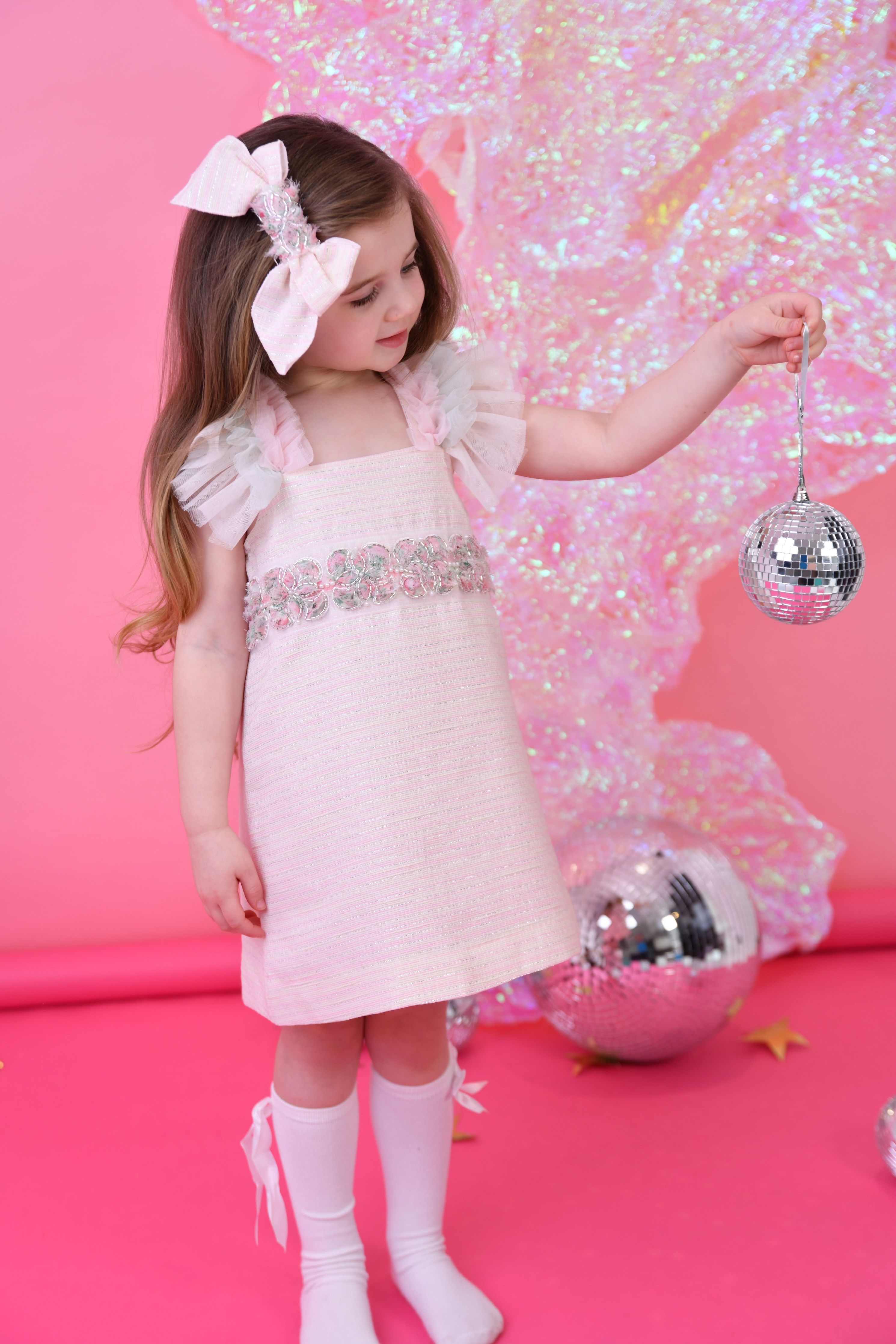 SS25 Naxos Girls Cotton Candy Tulle Dress Dainty Delilah