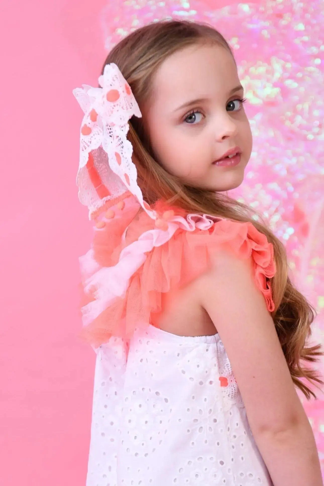 SS25 Naxos Neon Lace Hair Clip Dainty Delilah