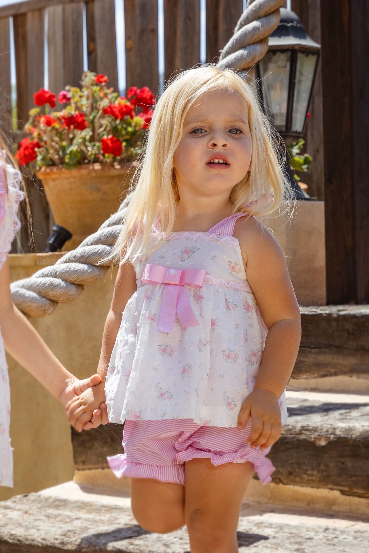 SS25 Rochy Girls Pink Floral Set - Dainty Delilah