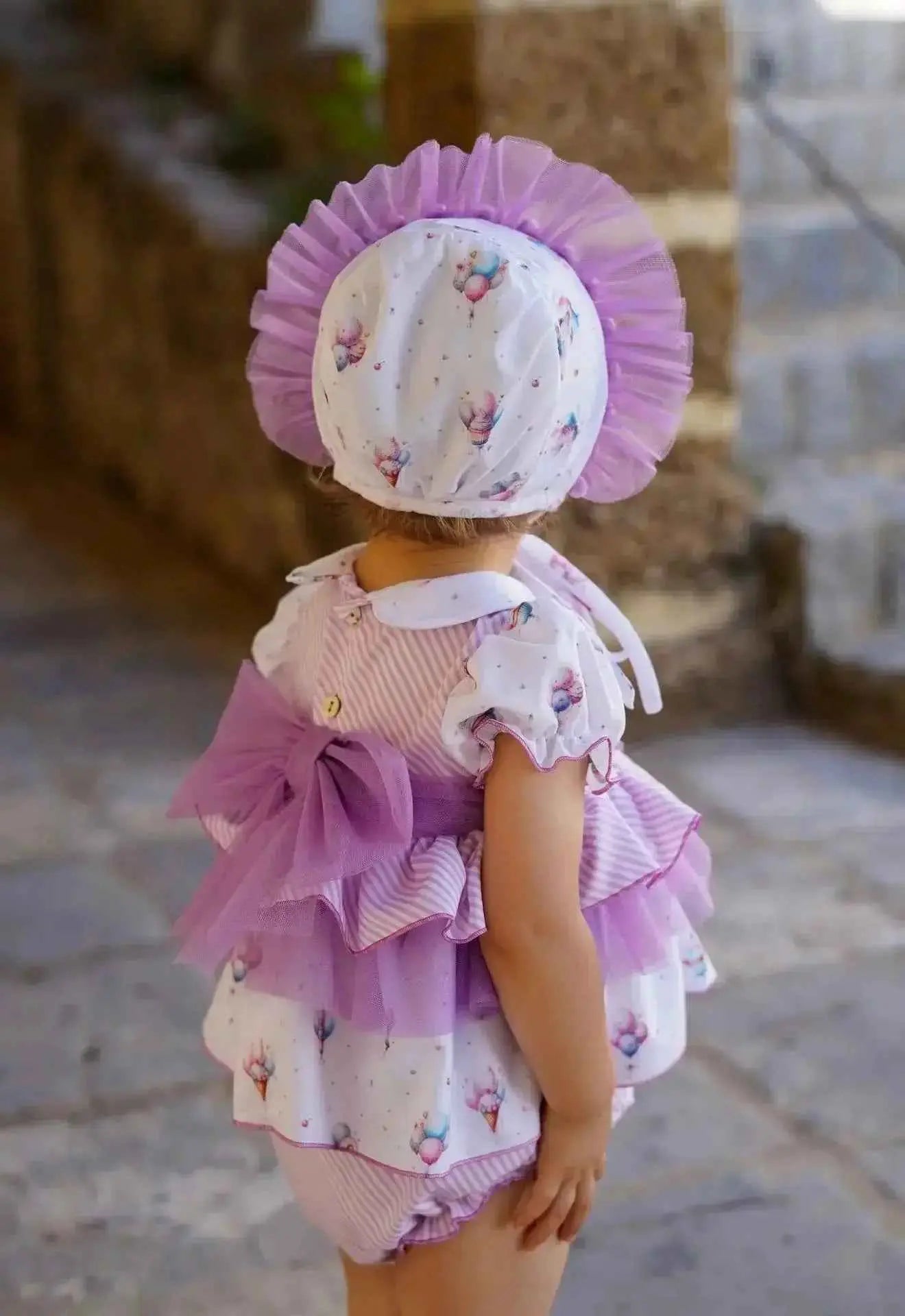 SS26 Babine Baby Girls Balloon Tulle Dress & Knickers