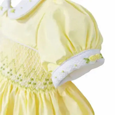 SS26 Baby Girls Lemon Easter Smock Dress Dainty Delilah