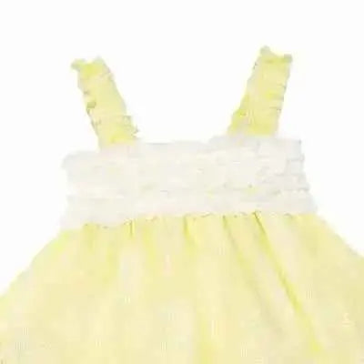 SS26 Baby Girls Lemon Ruffle Dress & Knickers