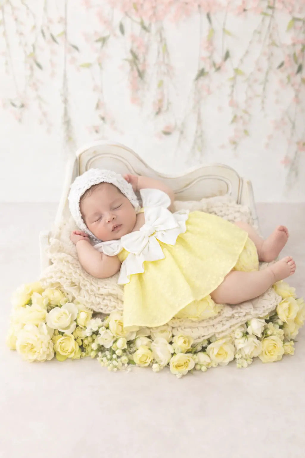 SS26 Baby Girls Lemon Summer Dress & Knickers Dainty Delilah