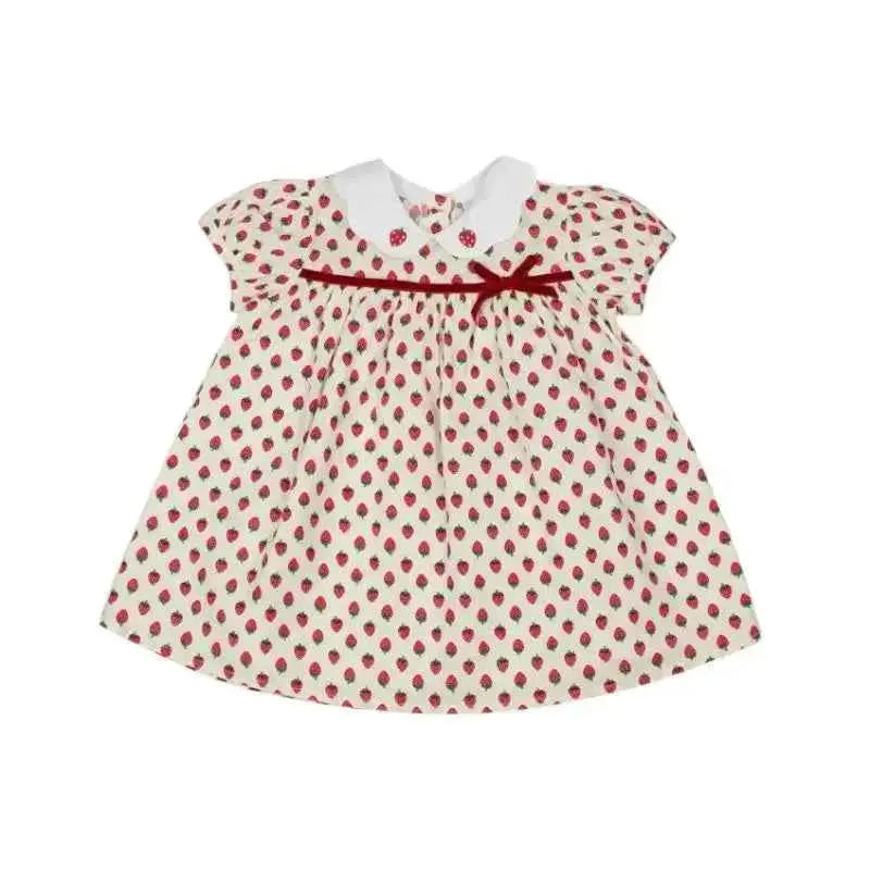 SS26 Baby Girls Strawberry Traditional Dress