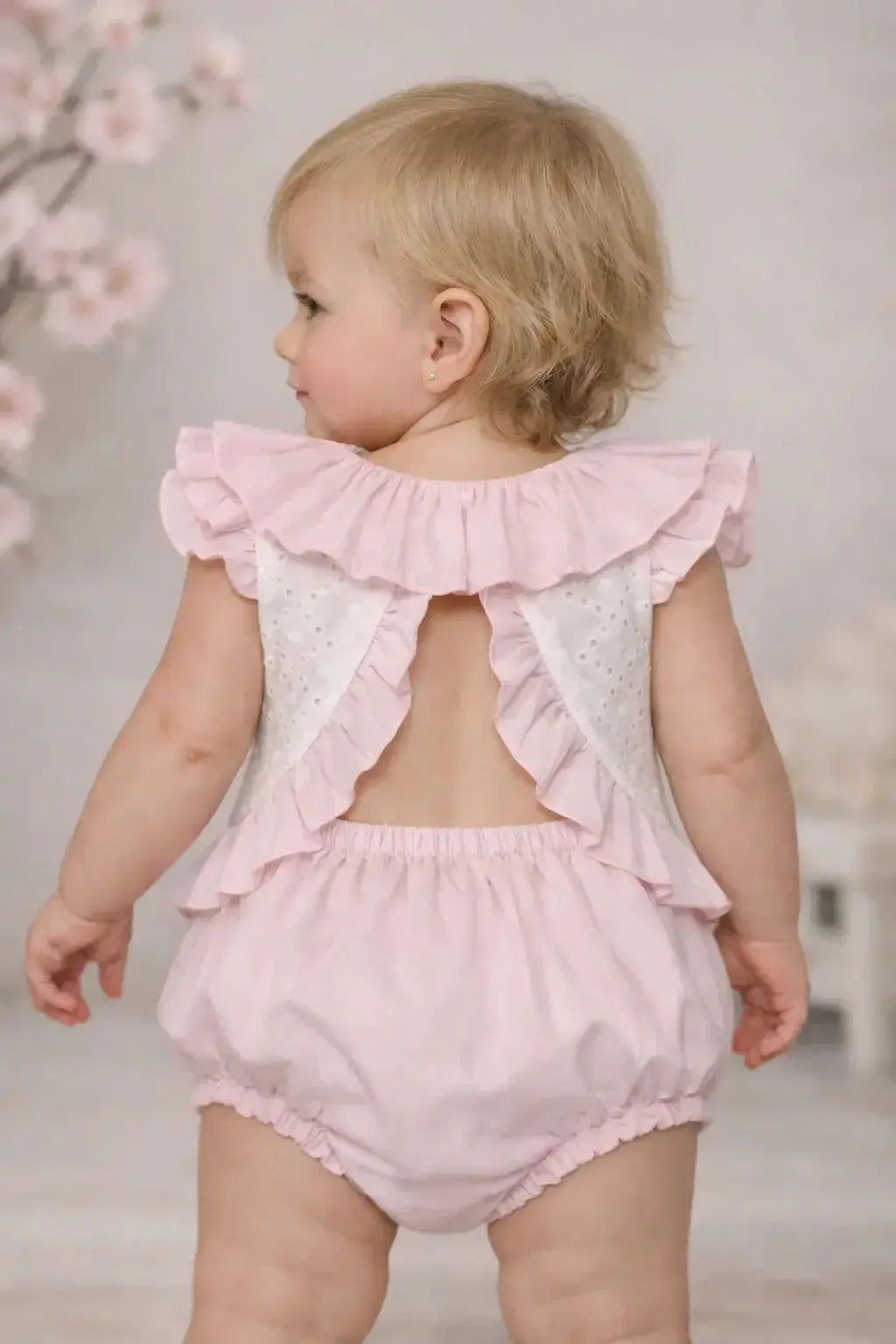 SS26 Baby Girls White Embroidery Dress & Knickers Dainty Delilah