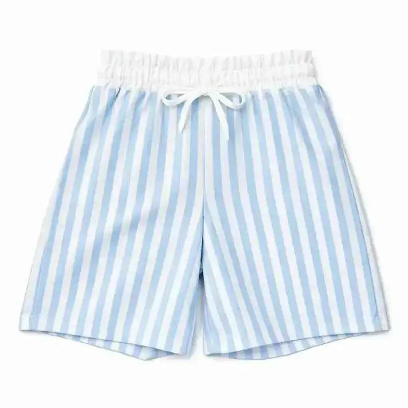 SS26 Boys Summer Blue Stripe Swimming Shorts