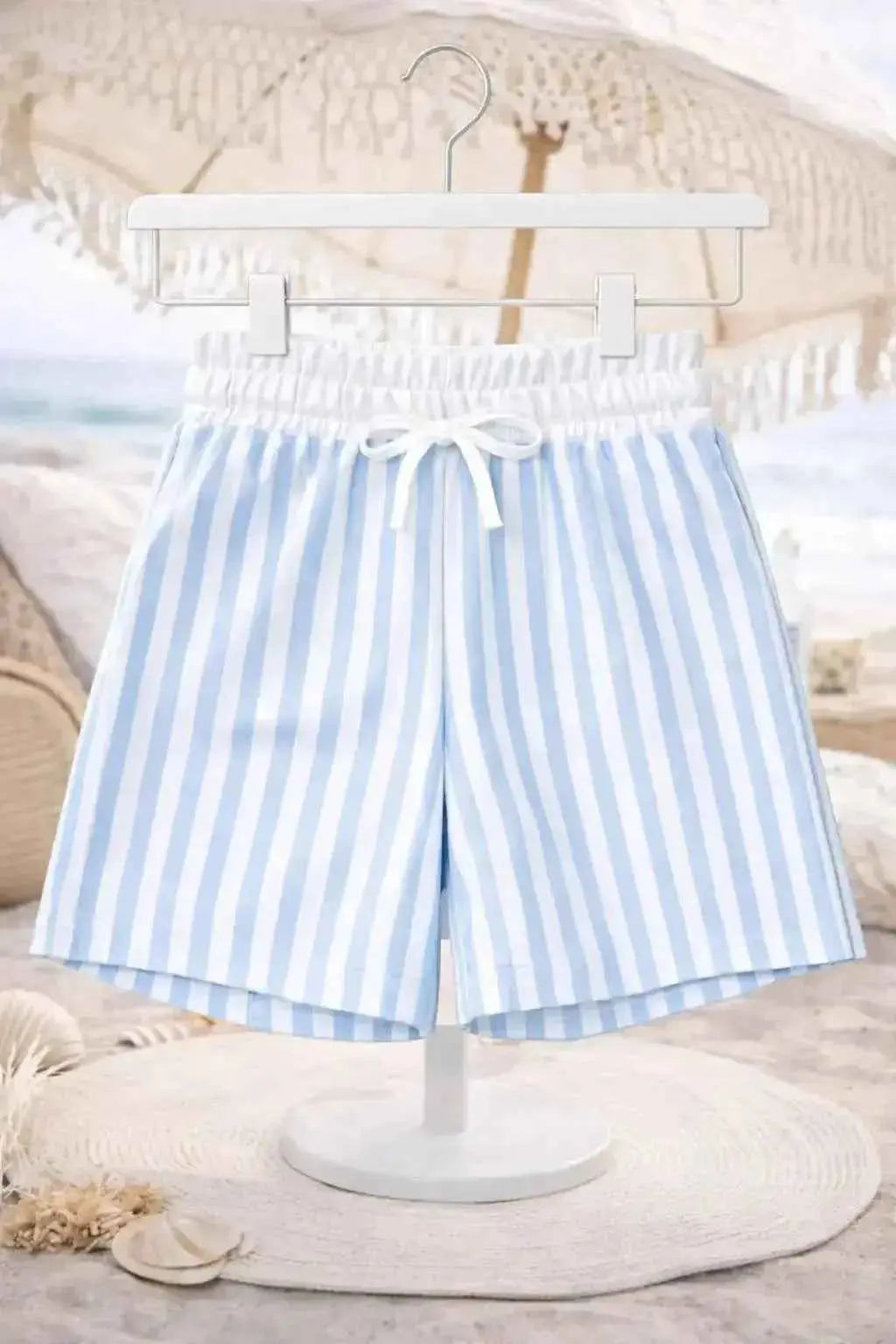 SS26 Boys Summer Blue Stripe Swimming Shorts