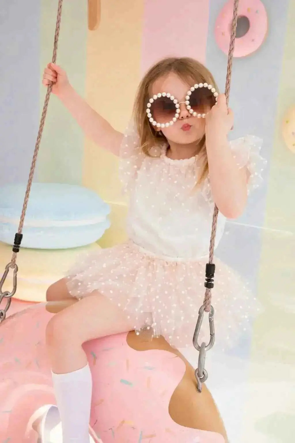 SS26 Girls Tulle Ballerina Skort Jam Pant Set & Shirt