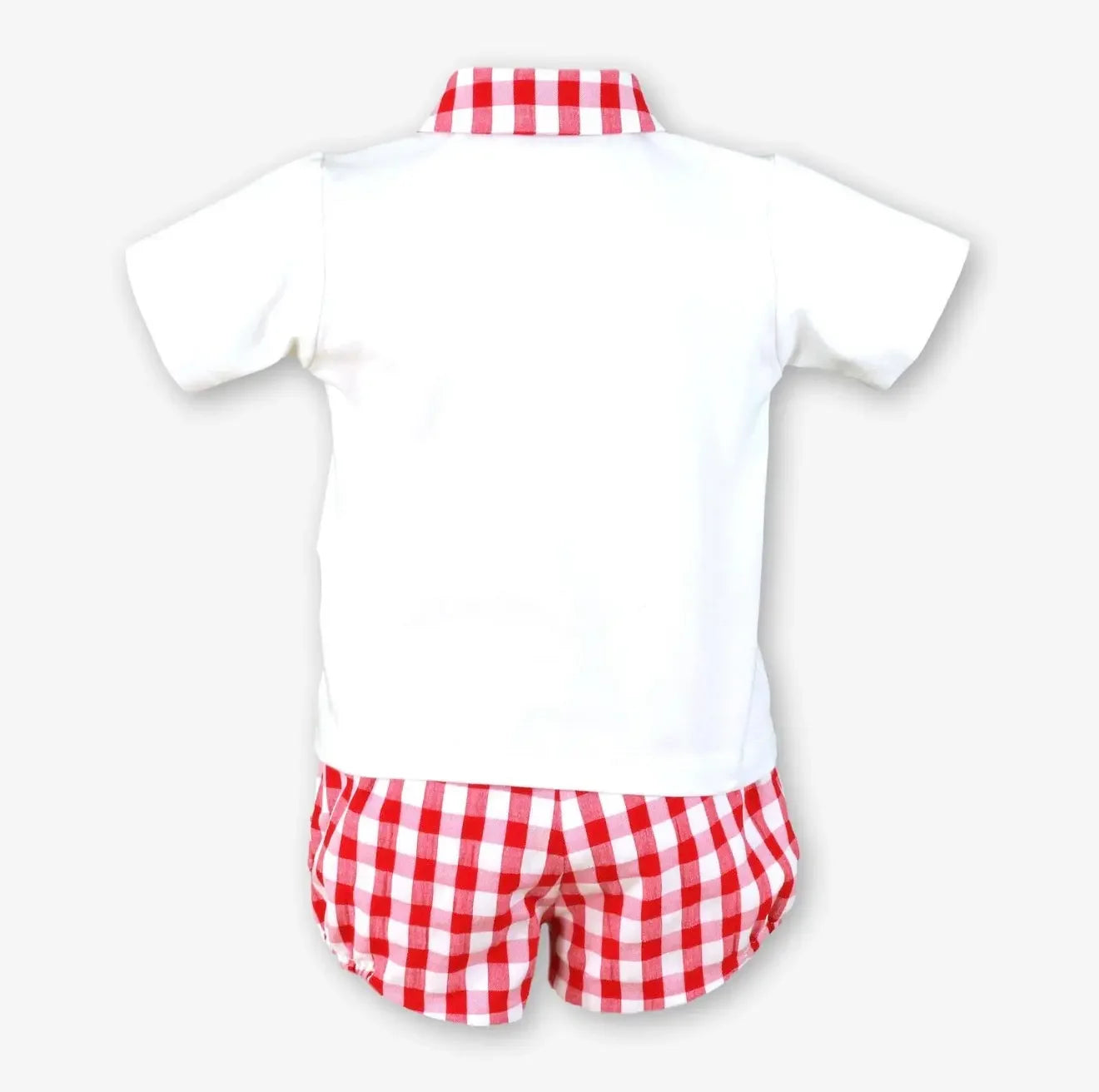 Miranda Baby Boys Red Check Shirt & Short Set Miranda
