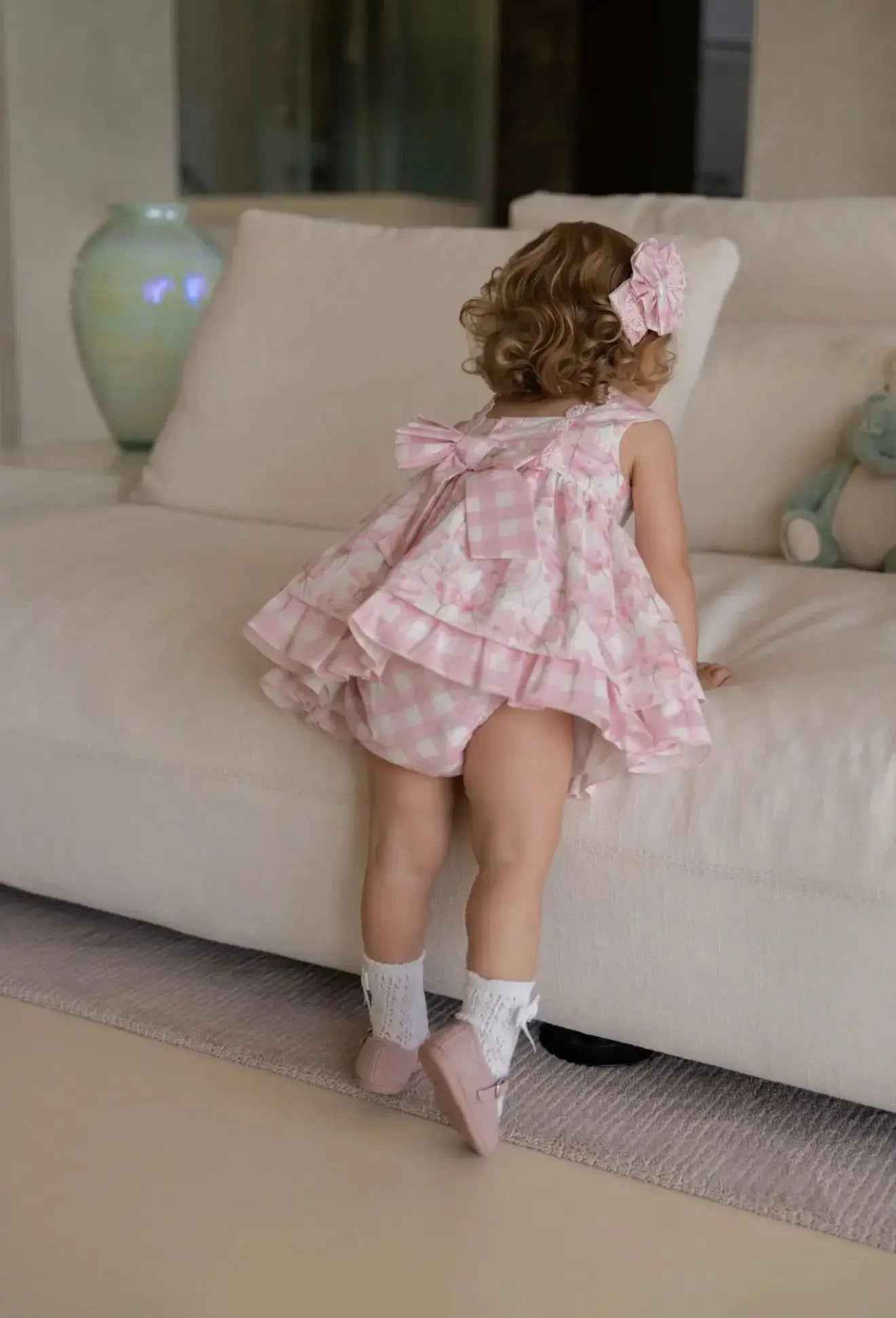 SS26 Miranda Baby Girl Pink Floral Dress