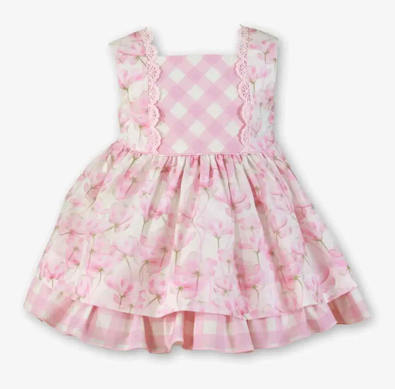 SS26 Miranda Baby Girl Pink Floral Dress