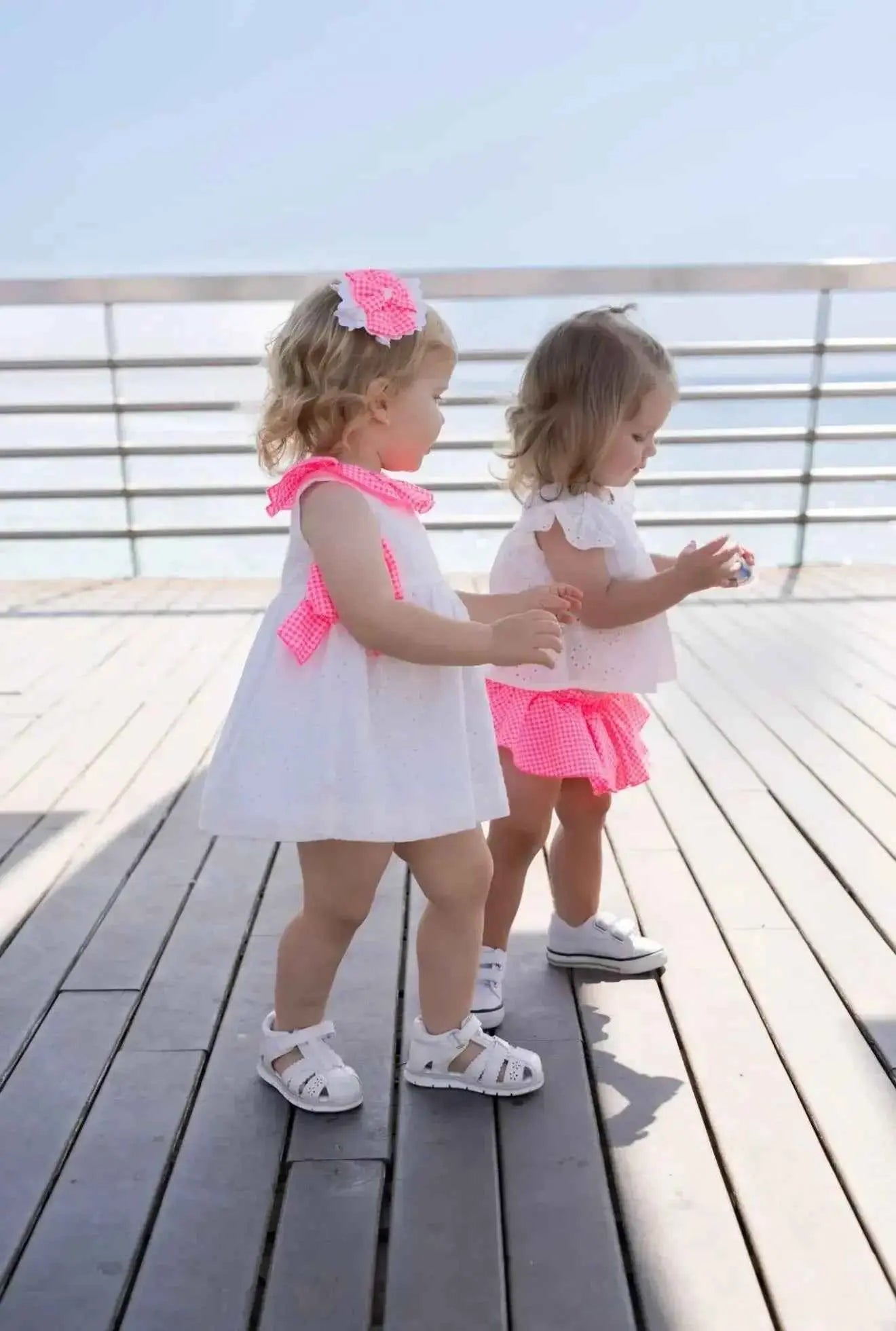 SS26 Miranda Baby Girls Pink Neon Jam Pant Set