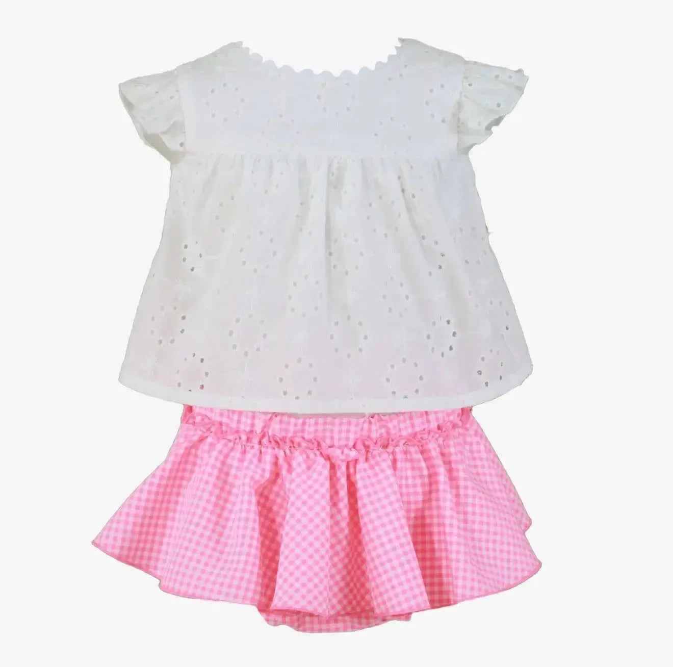 SS26 Miranda Baby Girls Pink Neon Jam Pant Set
