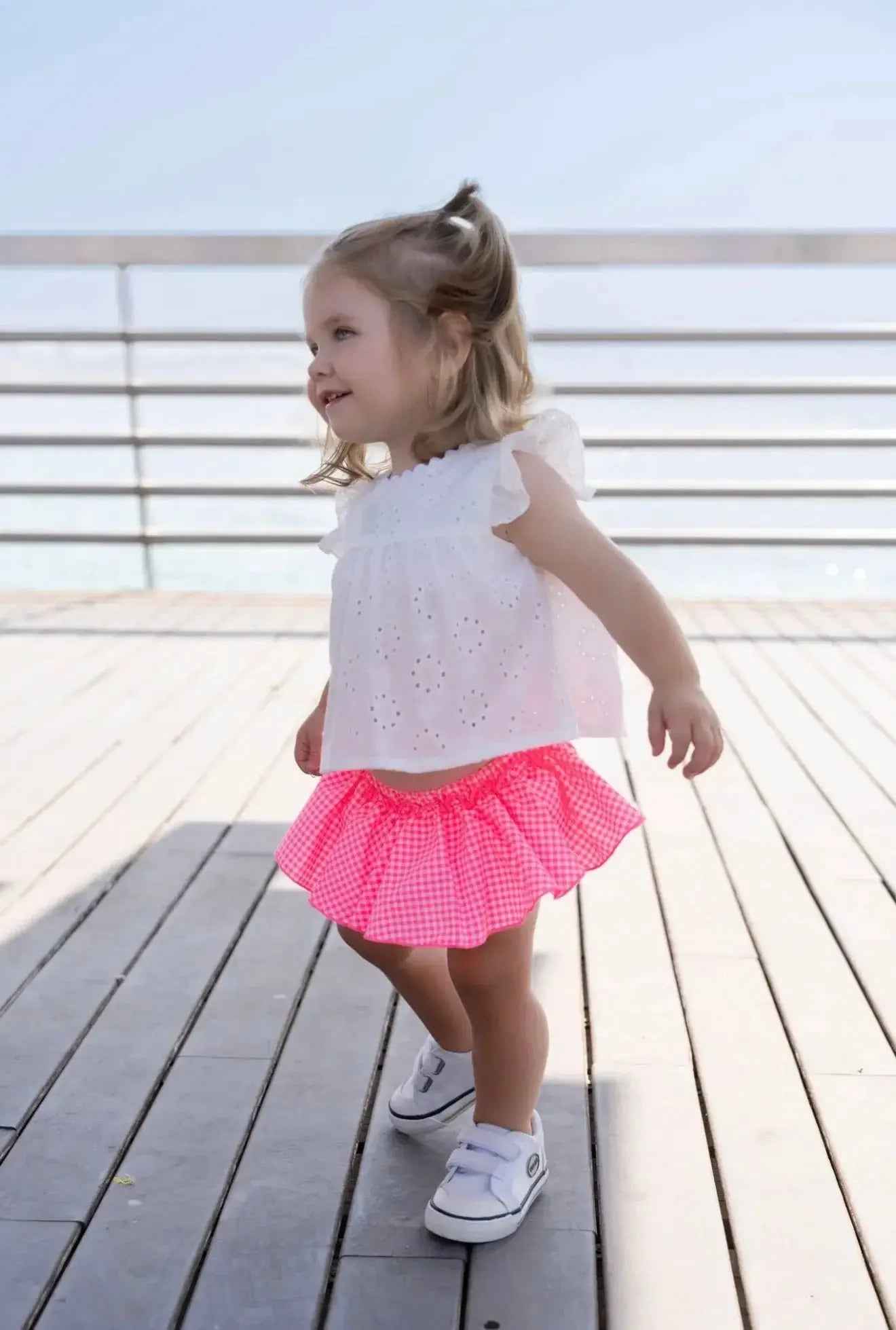 SS26 Miranda Baby Girls Pink Neon Jam Pant Set