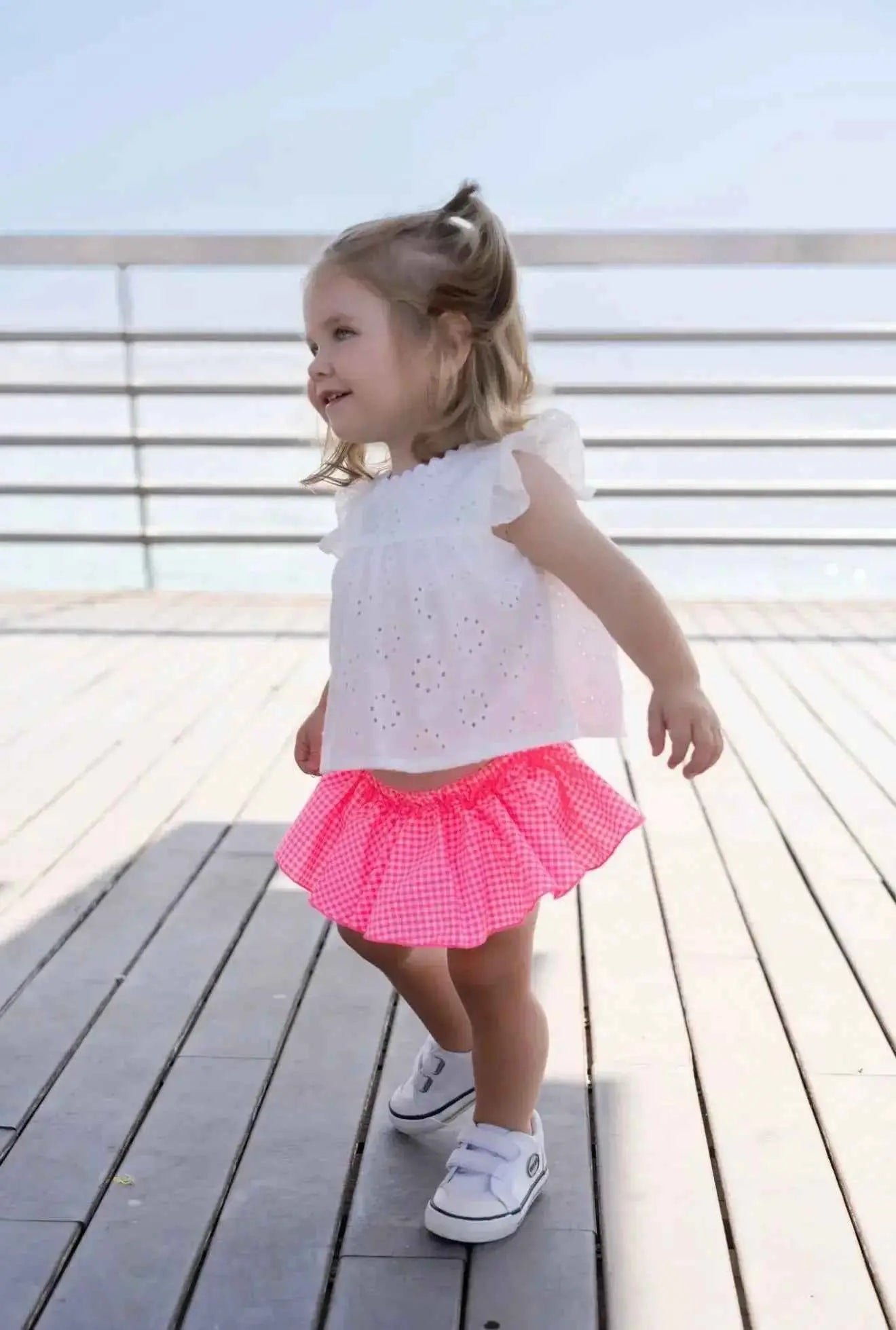 SS26 Miranda Baby Girls Pink Neon Jam Pant Set