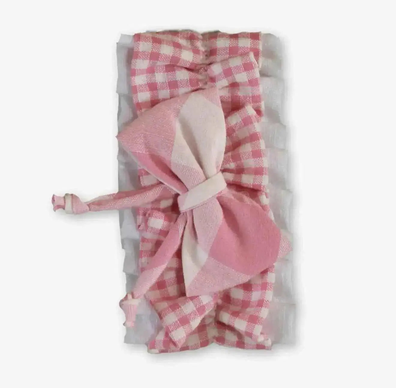 SS26 Miranda Girls Pink Floral & Check Headband