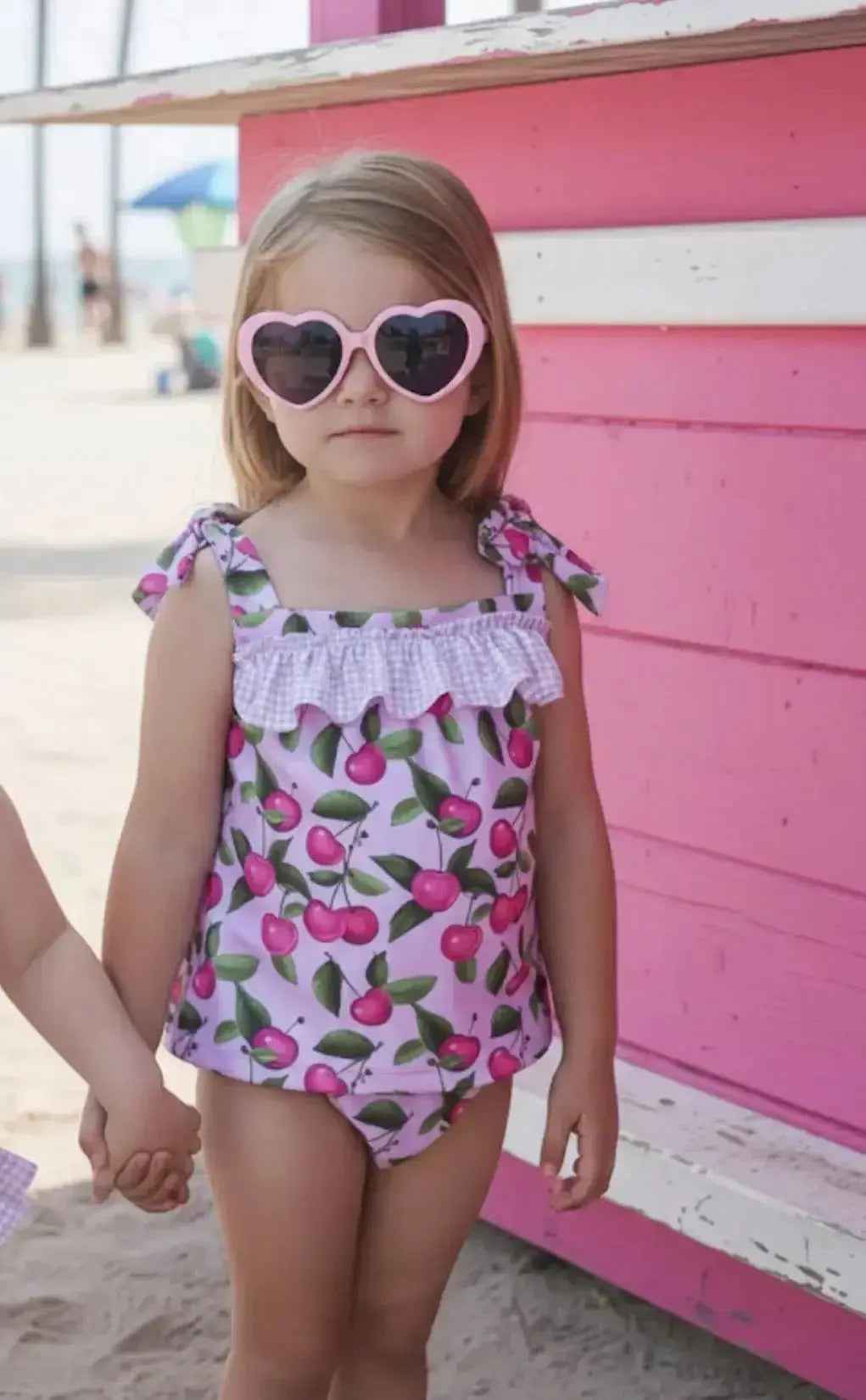 SS26 Rochy Baby Girls Cherry Swimming 2p Set