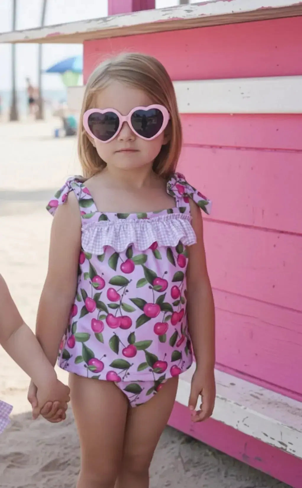 SS25 Rochy Baby Girls Cherry Swimming 2p Set Rochy