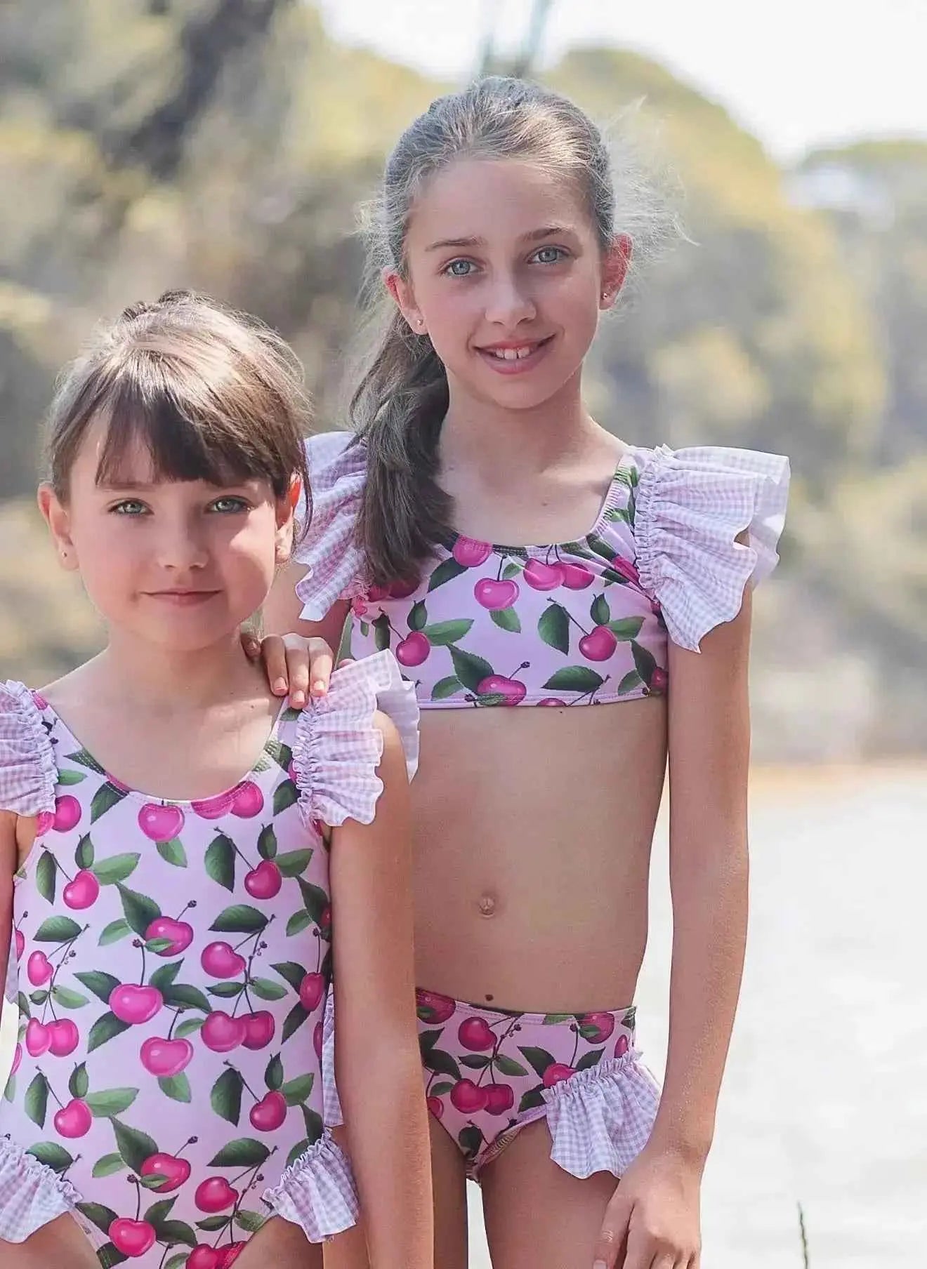 SS26 Rochy Girls Summer Cherry Tulle Bikini
