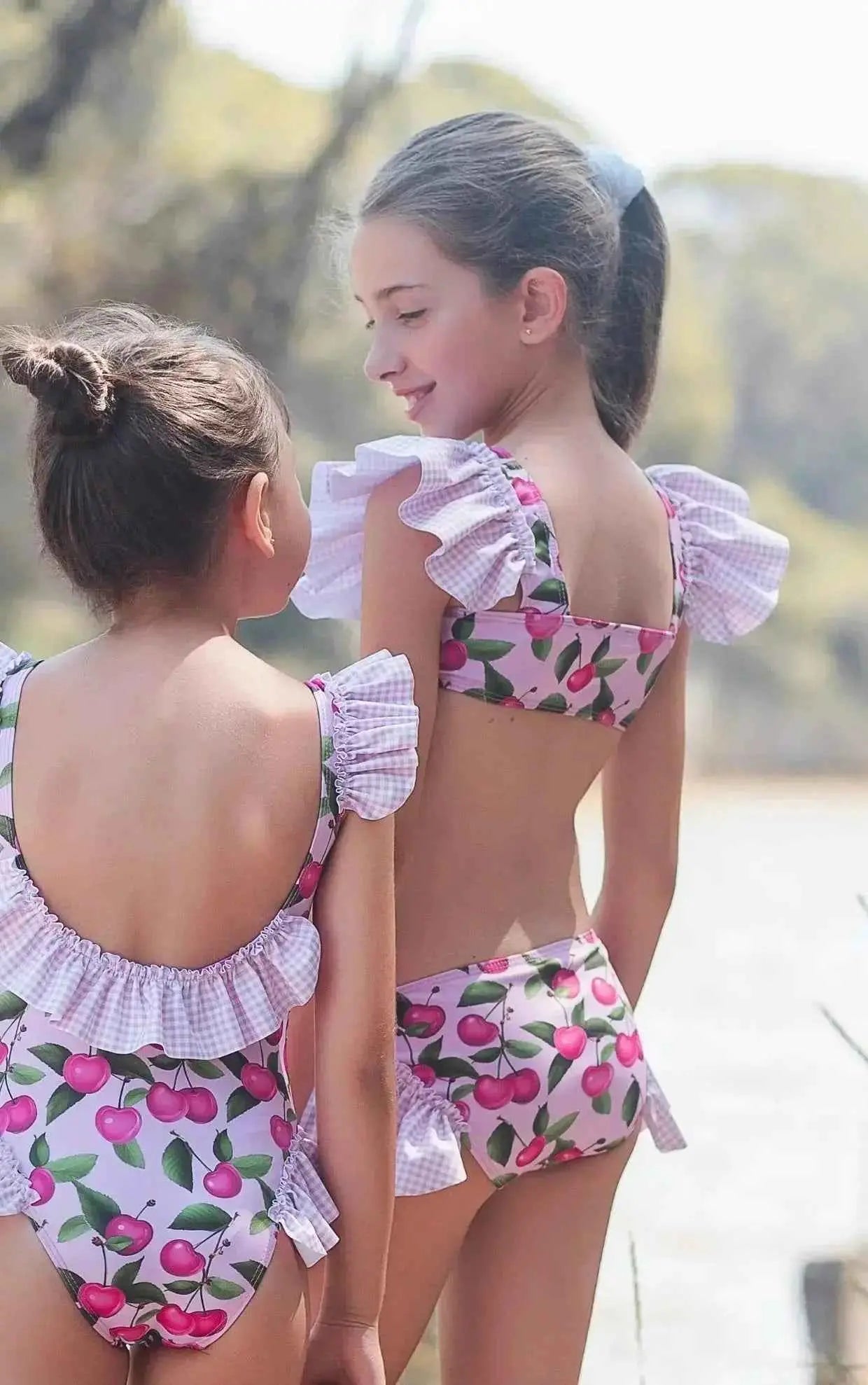 SS26 Rochy Girls Summer Cherry Tulle Bikini