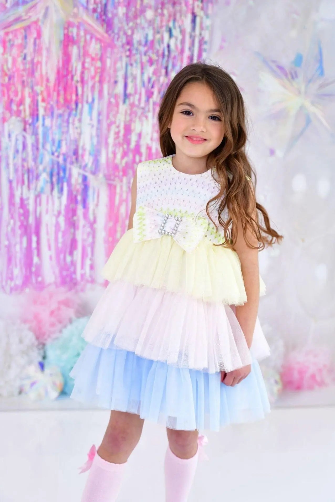 Pink tulle baby dress hotsell