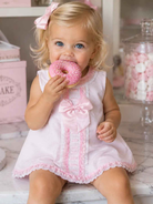 SS26 Baby Girls Pink Pique A Line Dress