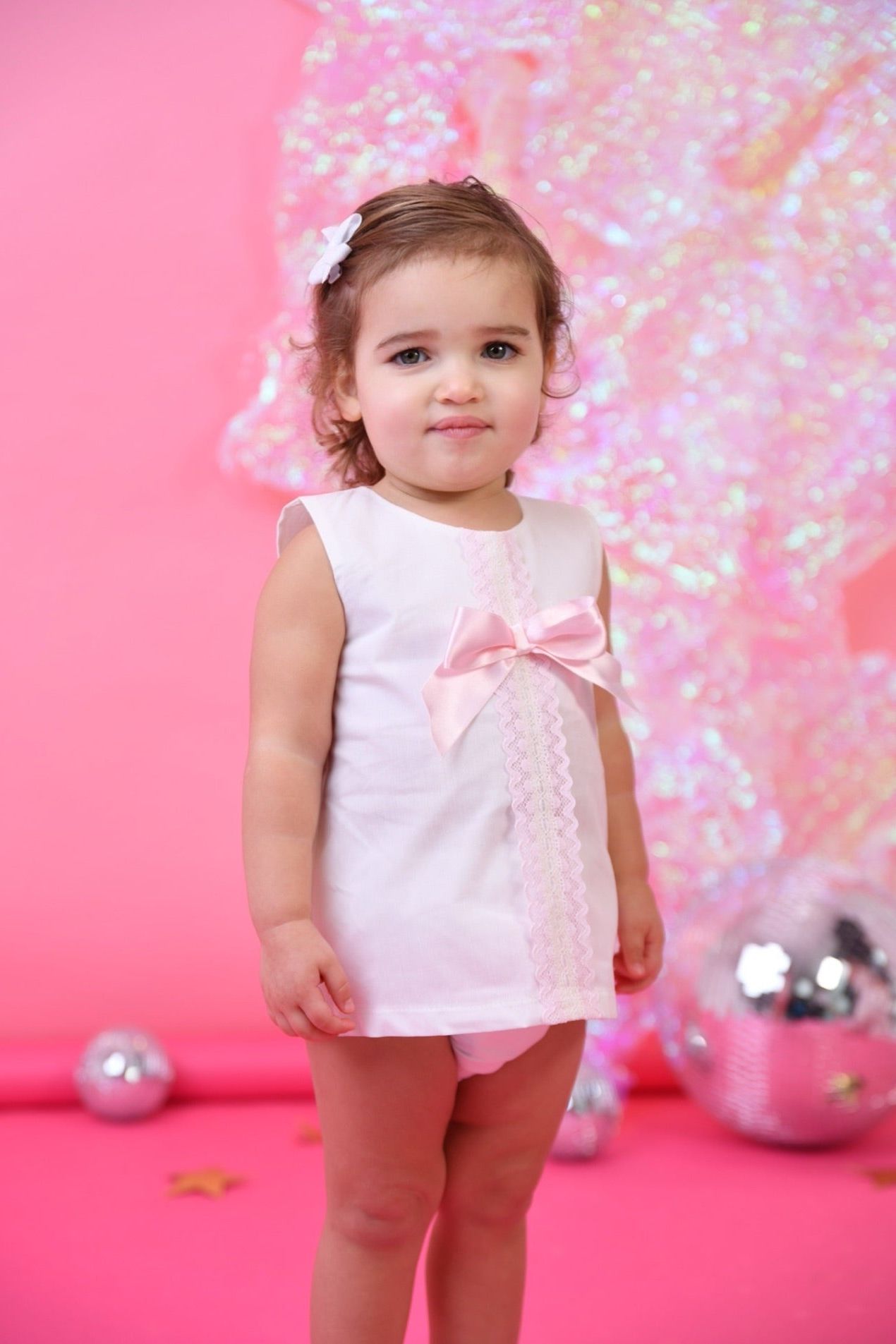 SS25 Baby Girls Betsy Dress & Knickers Dainty Delilah