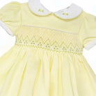 SS26 Baby Girls Lemon Easter Smock Dress Dainty Delilah