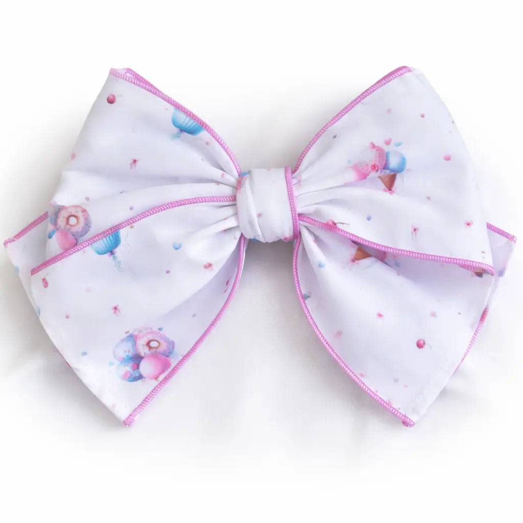 Babine Girls Lilac Balloon Hair Bow Babine