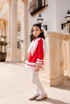 AW26 Naxos Girls Red Christmas A Line Dress