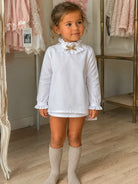 Babine White Spanish Frilly Shirt Babine