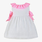 Miranda Baby Girls White & Neon Pink Sun Dress Miranda