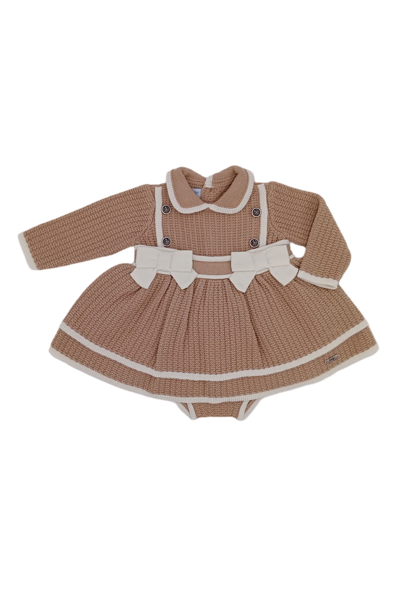 AW24 Rahigo Baby Girls Camel Dress & Knickers