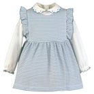 AW25 Miranda Baby Girls Blue Pinafore Dress Miranda