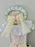 SS26 Naxos Girls Pink & Lemon Tulle Hair Bow Naxos