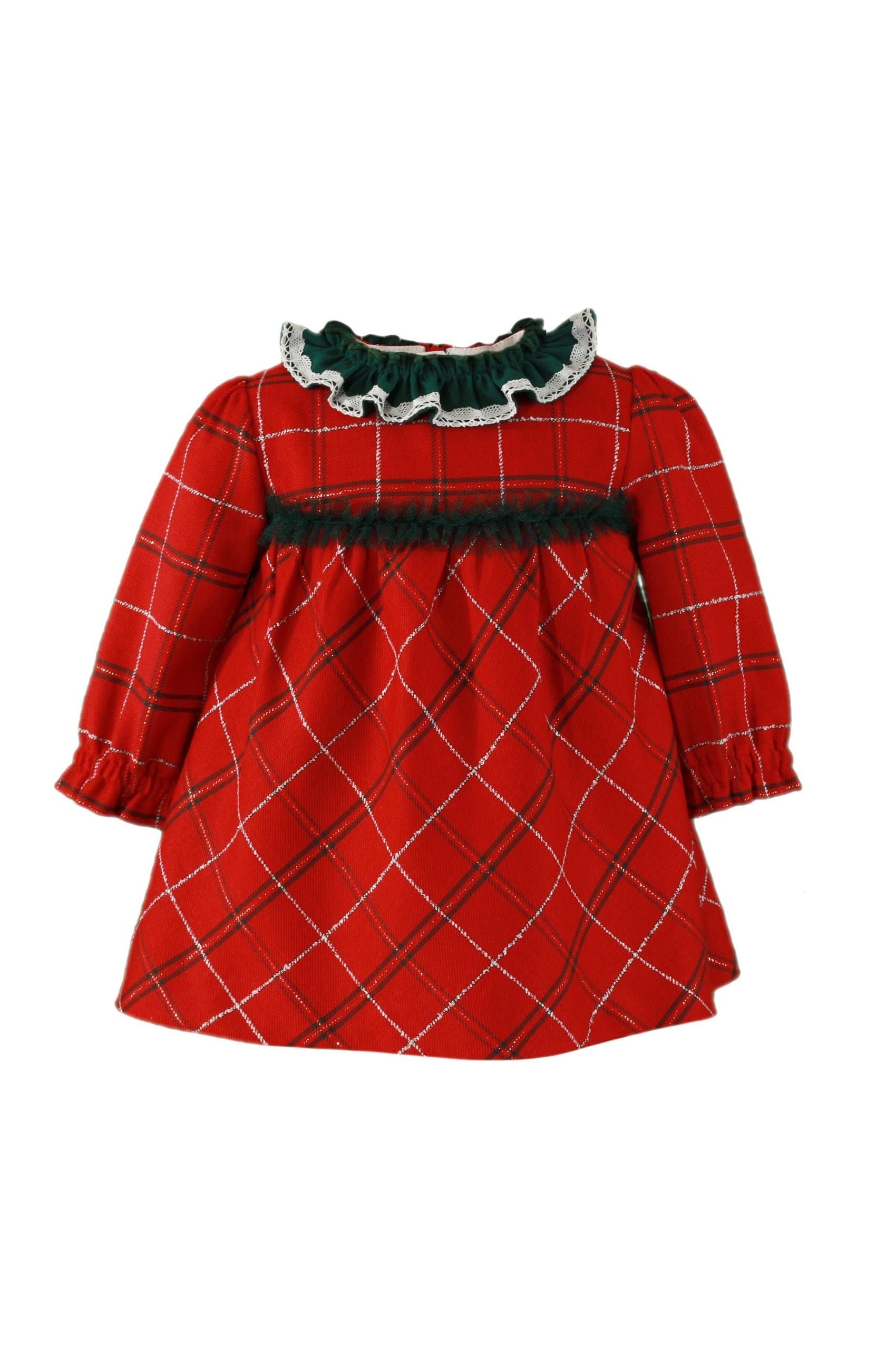 AW24 Miranda Baby Girls Red Check Dress 129V