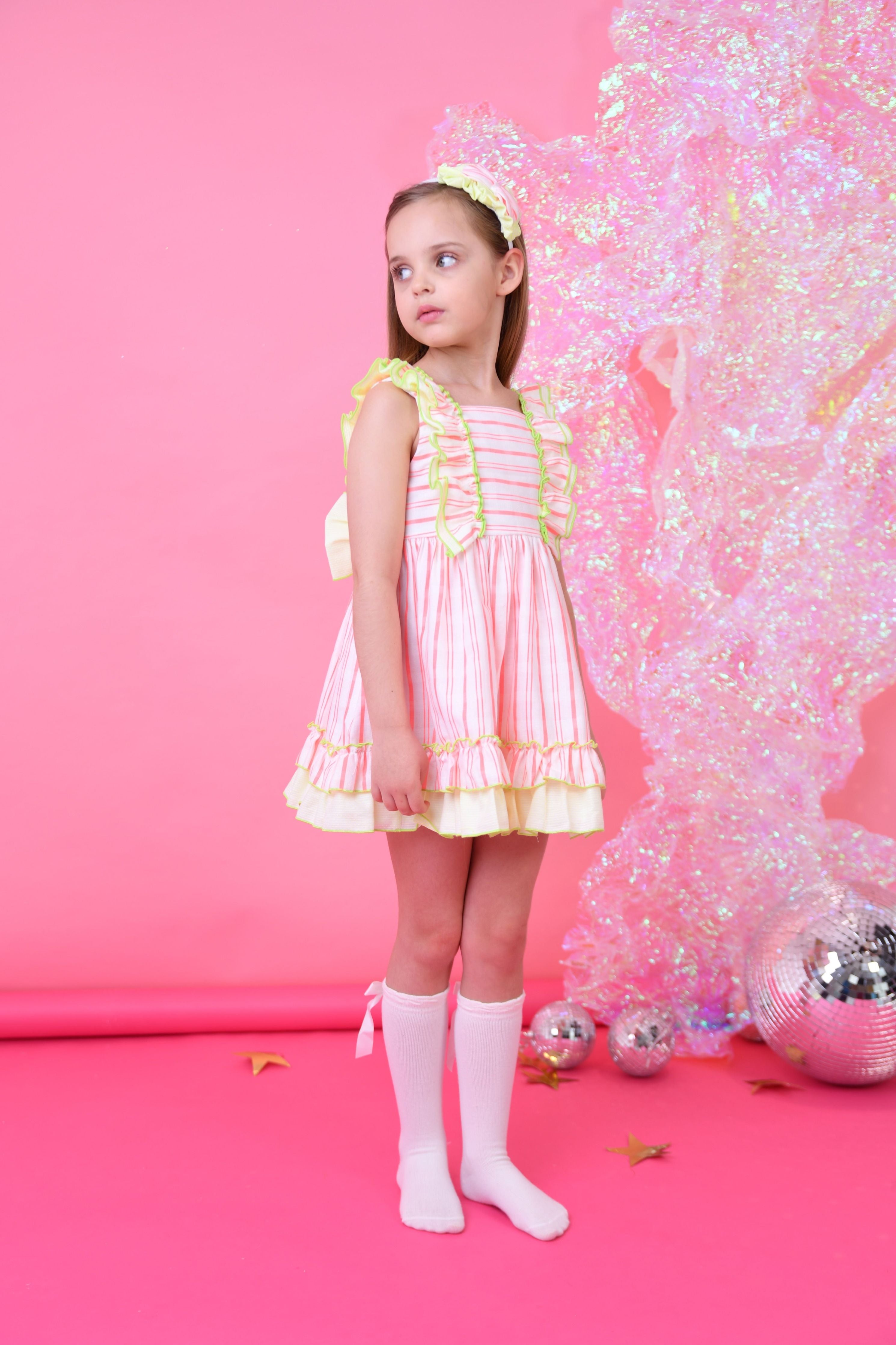 SS25 Girls Miranda Neon Candy Summer Dress