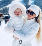 Cream Detachable Fur Snowsuit Dainty Delilah