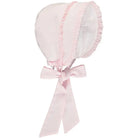 SS26 Baby Girls Pink Frilly Sun Bonnets Dainty Delilah