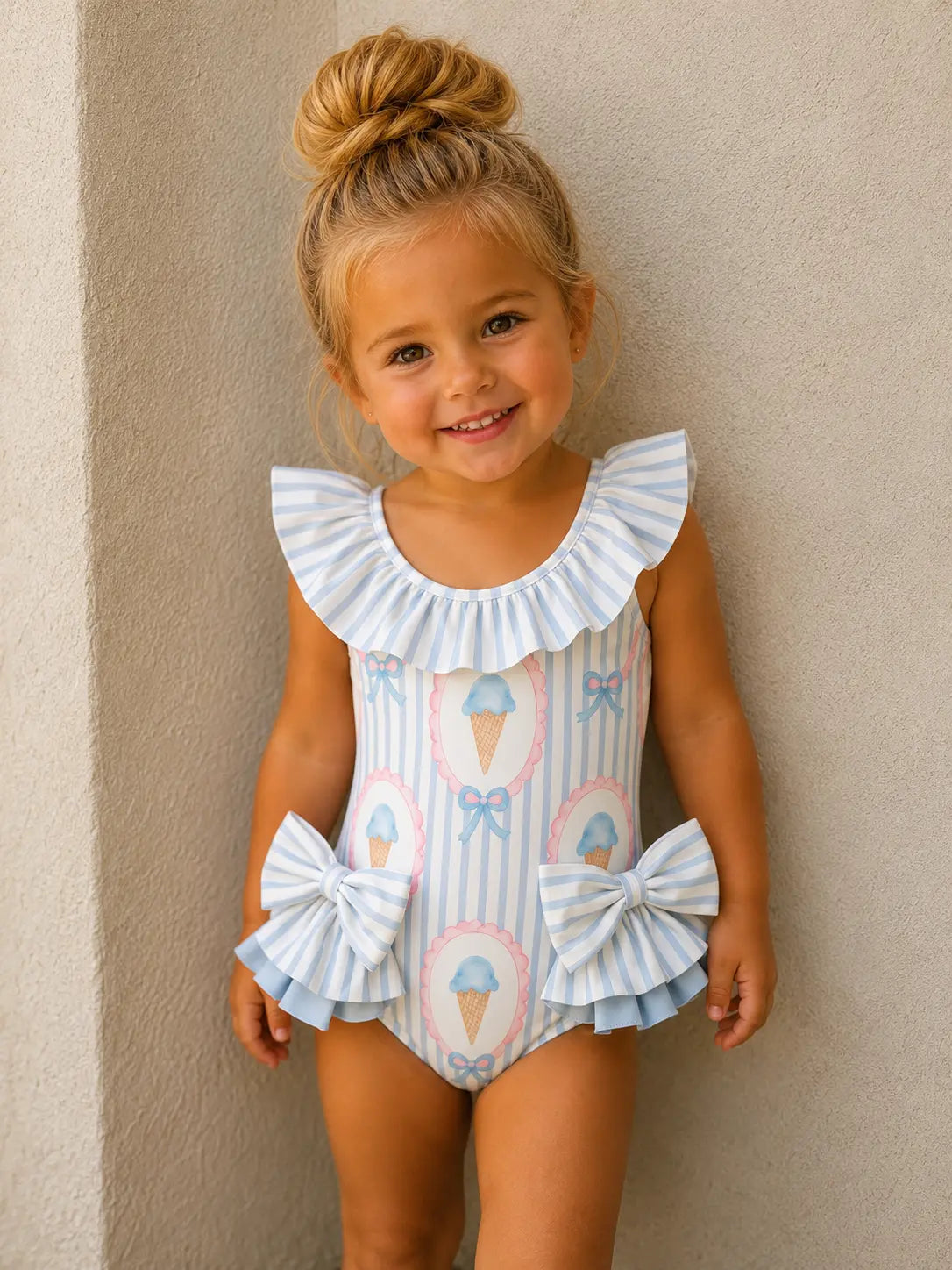 SS26 By Dot Girls Ice Cream Swimming Costume By Dot Kids