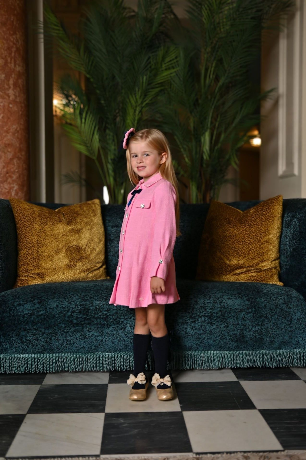 AW24 Miranda Girls Pink Chanel Dress 227V