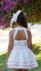 Babine Girls Ditsy Bow Drop Waist Dress Babine