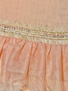 SS26 Naxos Baby Peach Linen Tulle Dress & Knickers Naxos