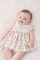SS26 Baby Girls Floral Smock Dress Dainty Delilah
