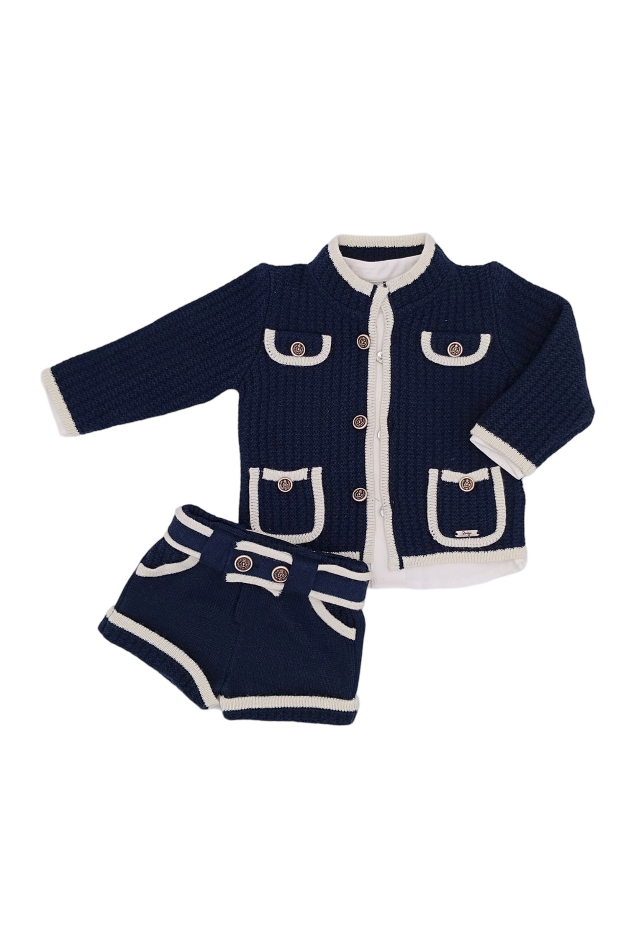 AW24 Rahigo Baby Boys Navy Set, Hat & Socks